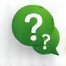 FAQ Sprechblase Icon als Symbol für Fragen und Antworten